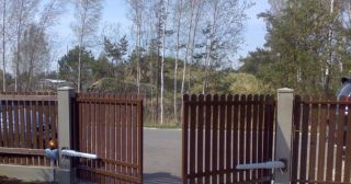Купить распашные ворота из штакетника Георгиевск, цена от 2715 руб.
